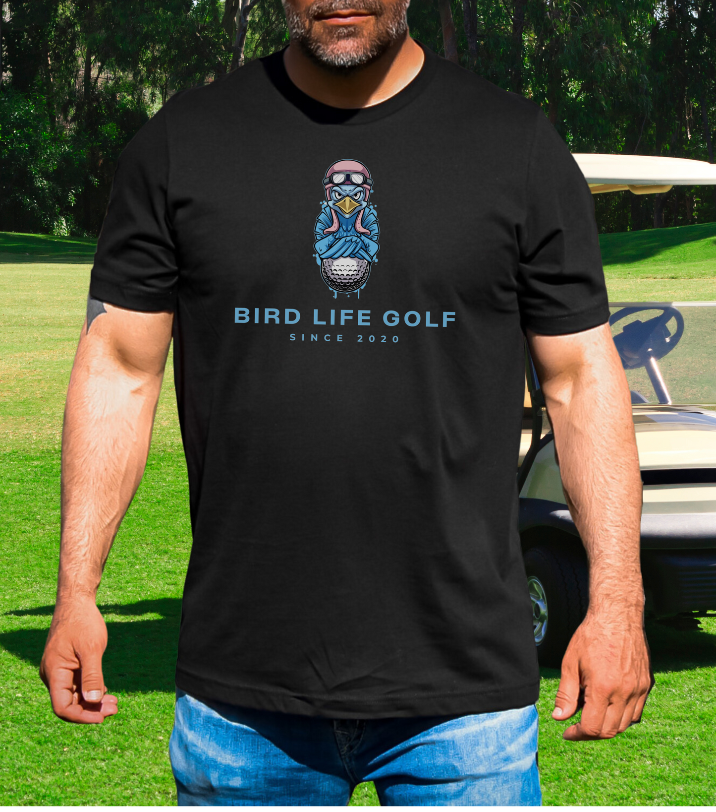 "Bird Life Golf" Graphic logo Tee Shirt